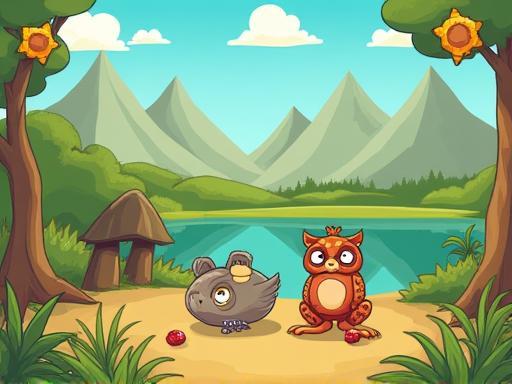 Captura de pantalla de un juego móvil educativo.